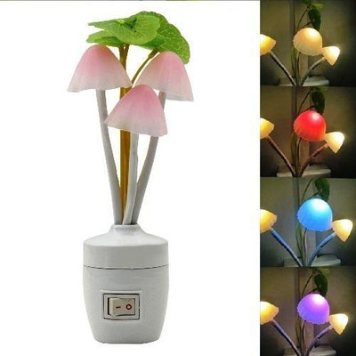 

Snowpearl Mushroom Sensor - LED Color Changing Night Lamp(13.5 cm, Multicolor)