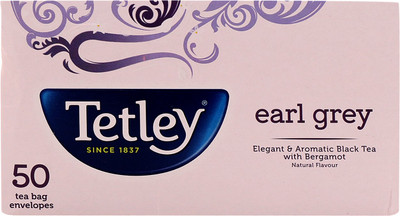 

Tetley Earl Grey Black Tea Bags(50 Bags, Box)