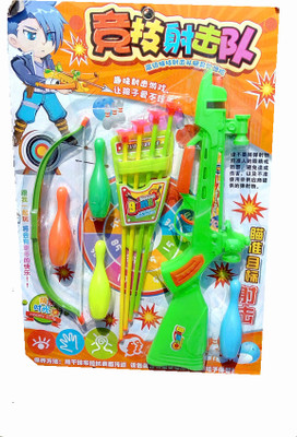 

TALKING GANESHA Crossbow Gun Set with Plastic Arrows & Targets toy weapon for kids (Multicolor)(Multicolor)