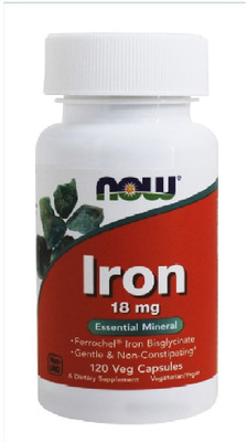 

Now Foods Iron 18 mg - 120 Nos(120 No)