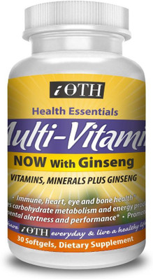 

iOTH Multi-Vitamin with Ginseng Dietary Supplement for Unisex - 30 Softgels(30 No)