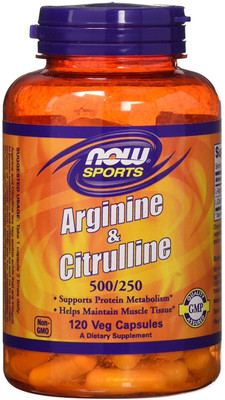 

Now Foods Arginine and Citrulline 500/250mg - 120 Nos(120 No)