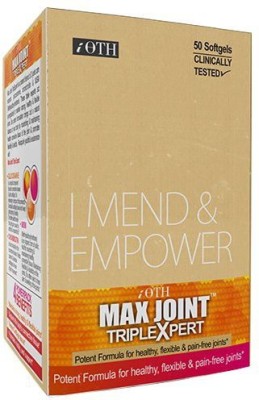 

iOTH Max Joint TriplExpert - Glucosamine + Chondroitin + MSM (Methylsulfonylmethane) - Best Professional Joint Support -For Extensive Joint and Cartilage Rejuvenation With Enhanced Flexibility And Mobility - 50 Softgels(50 mg)