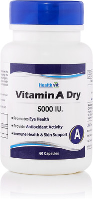 HealthVit Vitamin A Dry 5000 IU 60 Capsules(60 No)