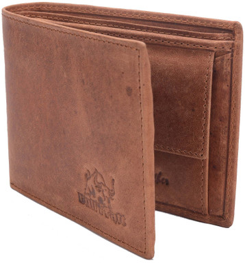 

Bull Kraft Men Tan Genuine Leather Wallet(6 Card Slots)