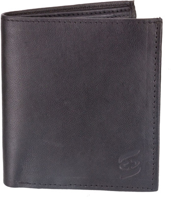 

Swiss Design Men Black Genuine Leather Wallet(6 Card Slots)