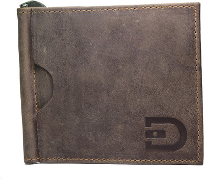 

Batuaa Men Khaki, Tan Genuine Leather Wallet(4 Card Slots), Black