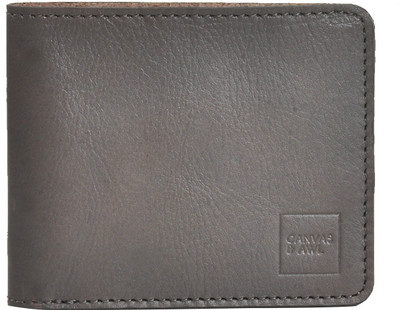 

CANVAS & AWL Men Grey Genuine Leather Wallet(3 Card Slots)