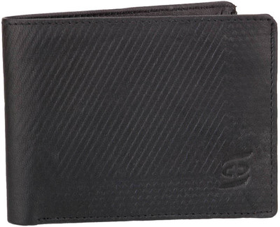 

Swiss Design Men Black Genuine Leather Wallet(5 Card Slots)