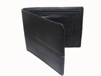 

poland Men Black Genuine Leather Money Clip(5 Card Slots)
