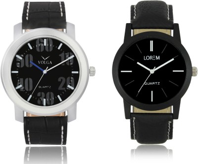 LOREM VL39LR05 New Latest Stylish Designer Leather Belt Attractive Different Combo Watch  - For Men   Watches  (LOREM)