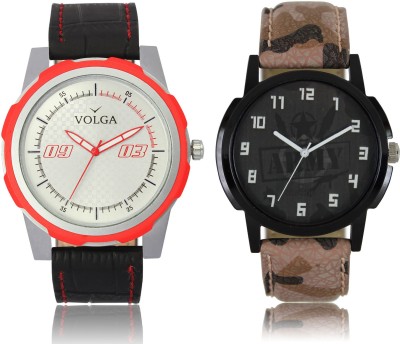 LOREM VL42LR03 New Latest Stylish Designer Leather Belt Attractive Different Combo Watch  - For Men   Watches  (LOREM)