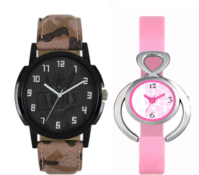 

SRK ENTERPRISE Couple Wrist Watch With Stylish And Designer Printed Dial Fast Selling L_V028 Watch - For Men & Women