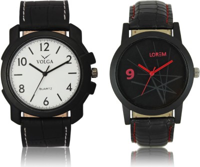 LOREM VL13LR08 New Latest Stylish Designer Leather Belt Attractive Different Combo Watch  - For Men   Watches  (LOREM)