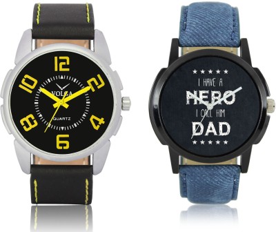 LOREM VL25LR07 New Latest Stylish Designer Leather Belt Attractive Different Combo Watch  - For Men   Watches  (LOREM)