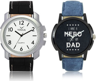 LOREM VL12LR07 New Latest Stylish Designer Leather Belt Attractive Different Combo Watch  - For Men   Watches  (LOREM)