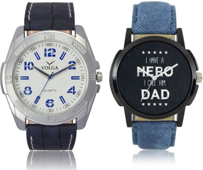 LOREM VL24LR07 New Latest Stylish Designer Leather Belt Attractive Different Combo Watch  - For Men   Watches  (LOREM)