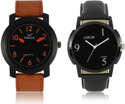 LOREM VL19LR06 New Latest Stylish Designer Leather Belt Attractive Different Combo Watch  - For Men   Watches  (LOREM)