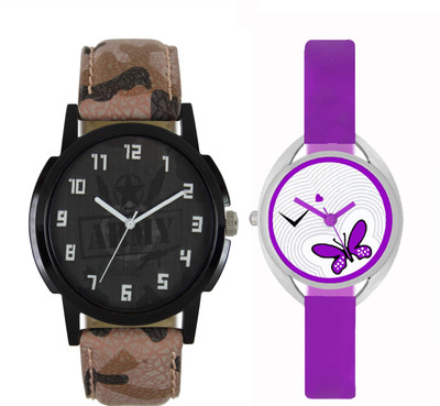 

SRK ENTERPRISE Couple Wrist Watch With Stylish And Designer Printed Dial Fast Selling L_V022 Watch - For Men & Women