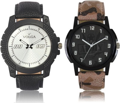 LOREM VL38LR03 New Latest Stylish Designer Leather Belt Attractive Different Combo Watch  - For Men   Watches  (LOREM)