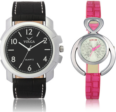 

LOREM VL35LR205 New Latest Stylish Designer Leather Belt Attractive Different Combo Watch - For Men & Women