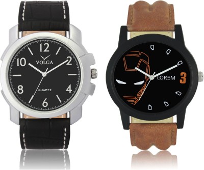 LOREM VL35LR04 New Latest Stylish Designer Leather Belt Attractive Different Combo Watch  - For Men   Watches  (LOREM)