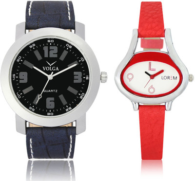 

LOREM VL30LR206 New Latest Stylish Designer Leather Belt Attractive Different Combo Watch - For Men & Women