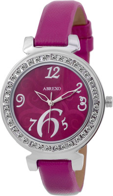 

Abrexo Abx5018 Purple Urban Ladies Crystal Studded Watch - For Women