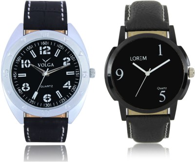 

LOREM VL31LR06 New Latest Stylish Designer Leather Belt Attractive Different Combo Watch - For Men