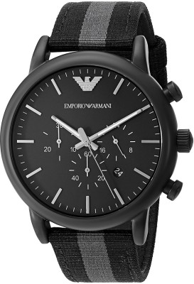 Emporio Armani AR1948i Black Dial Chronograph Watch  - For Men   Watches  (Emporio Armani)