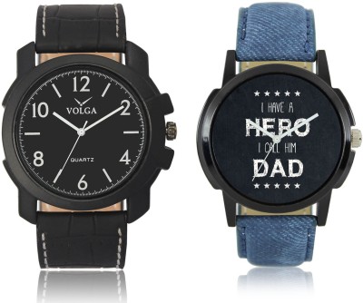 LOREM VL14LR07 New Latest Stylish Designer Leather Belt Attractive Different Combo Watch  - For Men   Watches  (LOREM)
