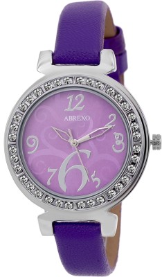 Abrexo Abx-5018Violet Urban Ladies Crystal Studded Watch  - For Women   Watches  (Abrexo)