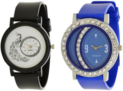 

vk sales Black And Blue Color Watch - For Women