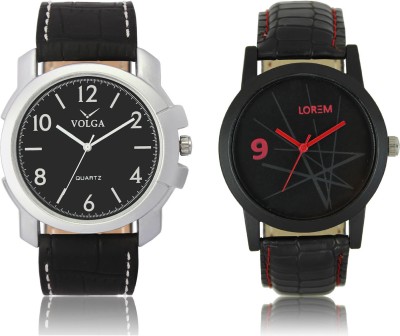 LOREM VL35LR08 New Latest Stylish Designer Leather Belt Attractive Different Combo Watch  - For Men   Watches  (LOREM)