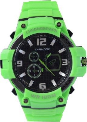 VITREND C-Shock WR-100M Green New Generation Watch  - For Boys & Girls   Watches  (Vitrend)