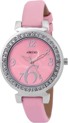 Abrexo Abx-5018Pink Urban Ladies Crystal Studded Watch  - For Women   Watches  (Abrexo)