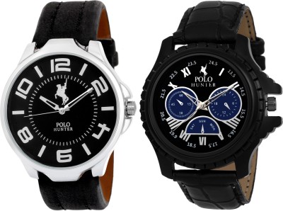 POLO HUNTER Ph-51BkSt-22 Excellent Combo Of 2 Watch  - For Men   Watches  (Polo Hunter)