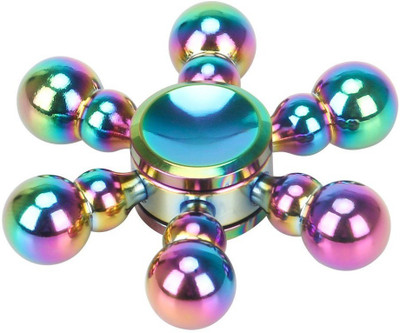 

VibeX ™ ANTI-SPINNER New Style Tri Diamond Fidget Hand Spinner EDC Focus Anxiety Stress Relief Toy (Rainbow)(Multicolor)