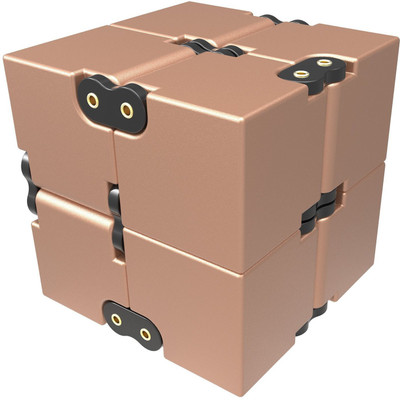 

VibeX ™ Fidget Cube in Style With Infinity Cube Pressure Reduction Toy(Gold)