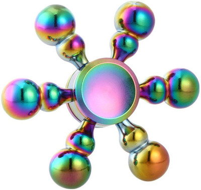 

VibeX ® Fidget Spinner 2 in 1 Relieves Stress and Anxiety Attention Decompression EDC Focus Toys(Multicolor)