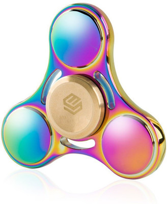 

VibeX ™ Newest Rainbow Colorful Tri-Spinner Finger Toy High Speed Stainless Bearing Fidget EDC Up To 6 mins(Multicolor)
