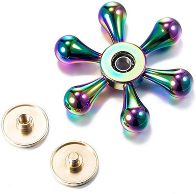 

VibeX ™ Fidget Spinner,KEKU New Rainbow Fingertip Gyro Toy, Super Silent EDC For Stress Reducer ADD,ADHD,Anxiety,Boredom,Autism Adults/Kids(Ship Wheel )(Multicolor)