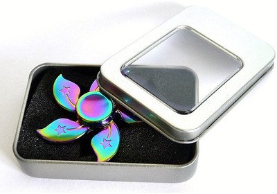 

VibeX ™ Unique Zinc Alloy Rainbow Color Flower Design and Durable Metal Bearings for High Top Speed Fidget Spinner(Multicolor)