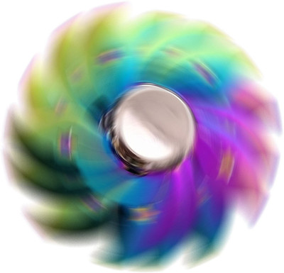 

VibeX ™ Fidget Spinners Relieves Stress & Anxiety, Rainbow Floral Star Time Killer EDC Metal Fidget Toy(Multicolor)