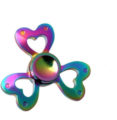 

VibeX ™ Heart Design Hand Spinner Alloy Finger Toy Bearing EDC Focus Stress and Anxiety Relief Toy(Multicolor)