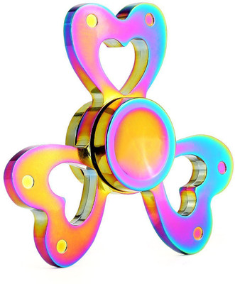 

VibeX ® EDC Fidget Spinner Luxury Unique Design Heart shaped 3 Leaf Petals Helps You Focus And Reduce Stress(Multicolor)