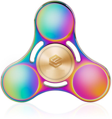 

VibeX ® Metallic Colorful Tri-Spinner Finger Toy High Speed Rainbow(Multicolor)