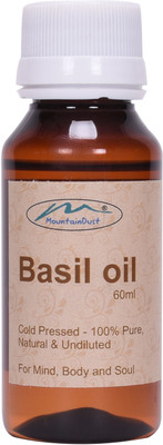 

mountaindust 100% pure cold pressed basil essential oil(60 ml)