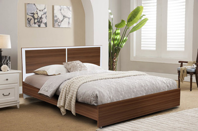 

Auspicious Home Borneo Engineered Wood Queen Bed(Finish Color - Teak)