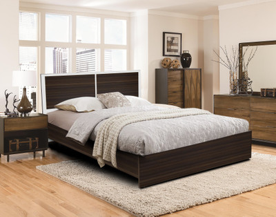 

Auspicious Home Borneo Engineered Wood King Bed(Finish Color - Wenge)